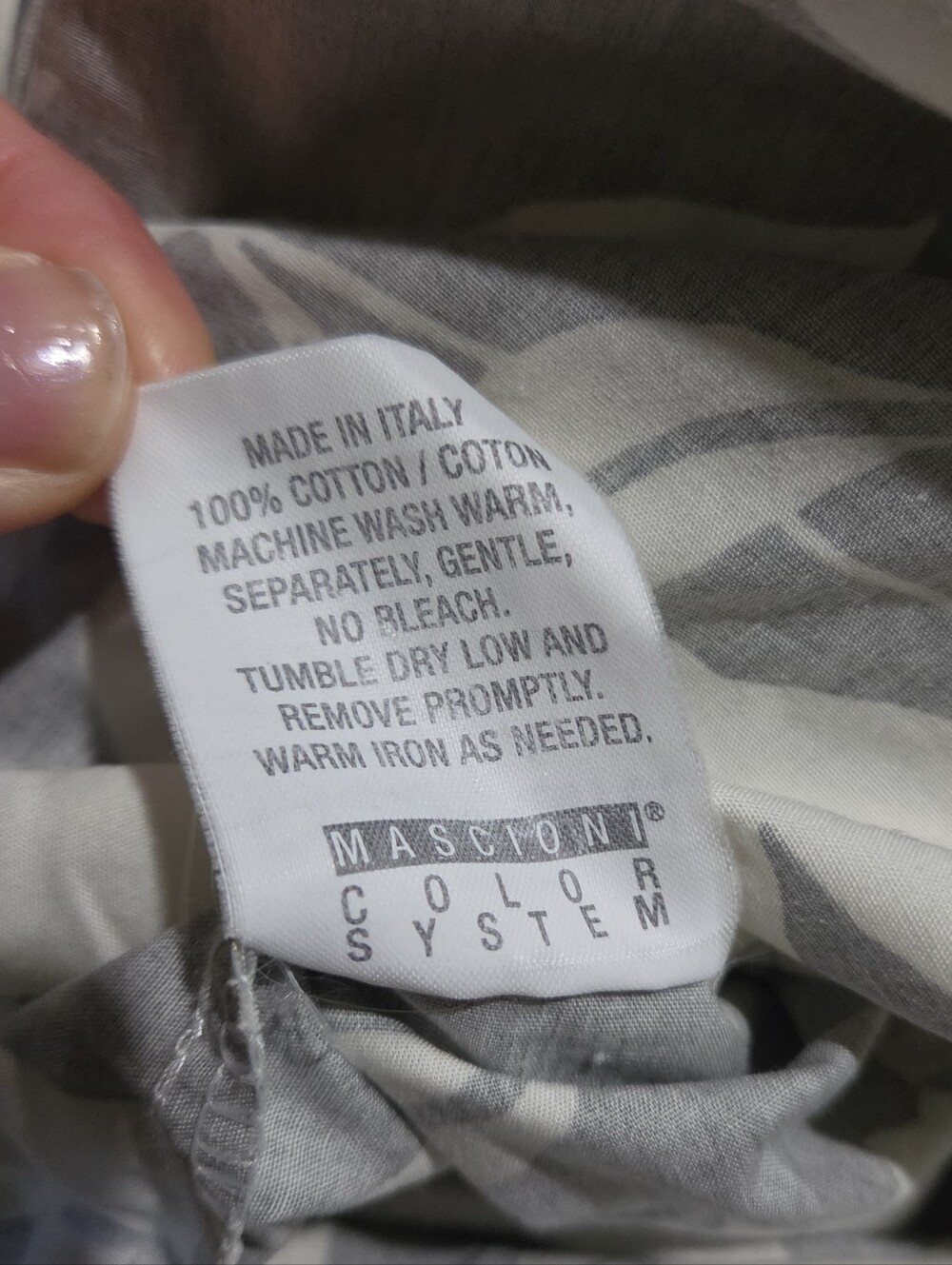 Crate & Barrel Lulu Gray Floral Full/Queen Duvet Cover 100% Cotton - Picture 6 of 6